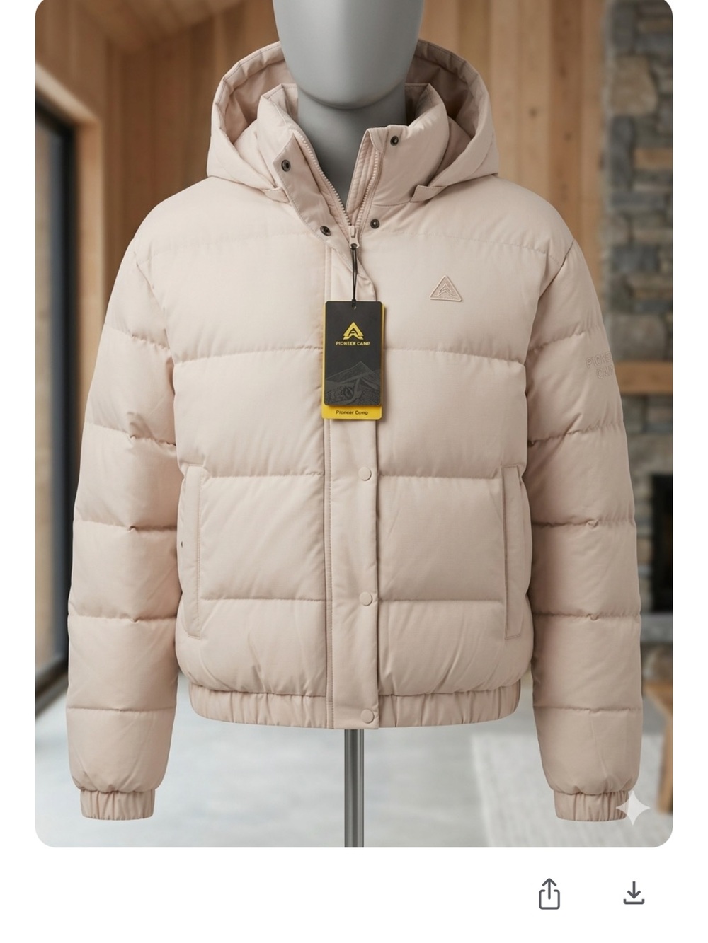 NWT Pioneer Camp Tech Puffer Gorpcore  Water-Resistant  Jacket Ski/Hike szL